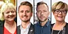 FO-leder Mimmi Kvisvik (t.v.) gir tommel opp for forslaget fra SVs Freddy André Øvstegård og Audun Lysbakken. Høyres Kristin Ørmen Johnsen mener de kommersielle er et godt supplement.