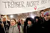 12 av 70 ansatte i barnevernstjenesten i Sarpsborg tok turen til Oslo for å demonstrere.