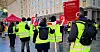 Neste uke kan det bli streik i offentlig sektor. Bildet er fra fjorårets streik i Bergen i Spekter-området.