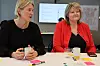 Unni Valla Skevik, Nav-leder i bydel Falkenborg (t.v) og Sølvi Margrethe Dahlen, Nav-leder i bydel Lerkendal.