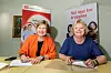 - Å signere avtalen er en ting, nå begynner jobben med å implementere den ute i de to forbundene, fastslår Mette Nord og Mimmi Kvisvik, som leder henholdsvis Fagforbundet og FO.