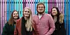 Vi er bekymret for at studentene ikke får den praksisen de skal ha, skriver FO-studentene. Fra venstre: Sigrid Lundervold Nesheim (sosionomrepresentant), Iris Jansdottir Nordberg (leder), Johannes Menzel Knudsen (vernepleierrepresentant) og Emilie Engan Bjørbu (nestleder).