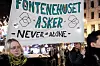 «Never alone» stod det på en av parolene under onsdagens markering.
