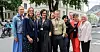 FO-delegasjonen klare for LO-kongressen 2022. Fra venstre: Hanne Glemmestad, Marit Isaksen, Lisbeth Norshus, Marianne Solberg, Runa Hjertø, Ole Henrik Kråkenes, Herdem Trønnes, Karl Hans Braut, Ingunn Strand Johansen og FO-leder Mimmi Kvisvik.