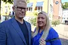 BARNEVERNLEDERE UTFORDRER TROLLENE: Ellen Fisher lever med voldsalarm og kamaraovervåking av hjemmet. Sammen med Lars Erik Bakke fortalte hun om netthets da FO og KS inviterte til debatt under Arendalsuka.