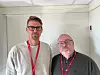 Lars Gjerdåker (t.v.) og Ole Tommy Meland er hovedtillitsvalgt i henholdsvis Bærum og Asker. De skulle ønsker kommunene fikk mer penger i en kritisk tid for kommuneøkonomien.