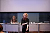 MISTILLIT: Det er en gjensidig mistillit mellom Ellen Galaasen (foran) og Mimmi Kvisvik som FO ikke er tjent med, konkluderer FOs valgkomitè. Her fra landsstyremøtet i januar.