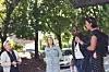 Student Toril Aalen (i midten) fikk en inspirerende start på praksisperioden i barnevernstjenesten.