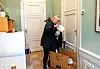 Etter 16 år i politikken skal Miljeteig bruke tiden hun tidligere ikke har hatt til å demonstrere mer. Her er hun i ferd med å pakke ut av kontoret sitt tidligere i høst.