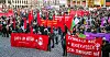 Om lag 8.000 personer deltok i markeringen av 8. mars på Youngstorget i 2022.