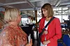 FO-leder Mimmi Kvisvik (t.v.) og statssekretær Guro Angell Gimse er enige om at arbeidet mot vold og trusler må intensiveres.
