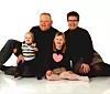 Familieportrettet ble tatt i 2007, da Håkon var ett år og Ina var tre år.
