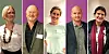 Fv: Siri Tveitan (31), Einar Egenæs (64), Marie Benedikte Nygaard (28), Tarjei Fiskum (26) og Cathrine Bjerklund (38) deltok på landskonferansen for sosialarbeidere i somatiske sykehus 27 -28. september 2018.