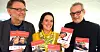 Stortingsrepresentantene får disse kortene i juleposten fra organisasjonene FO, NFU og Stiftelsen SOR. F.v: Jens Petter Gitlesen, Marit Selfors Isaksen og Jarle Eknes