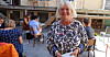 FO-leder Mimmi Kvisvik spilte opp til debatt om sosialpolitikk i et FO-arrangement på Arendalsuka.