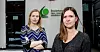 Sosionomene Anette Wagle og Nadine Jambo er overrasket over at mannlige sosionomer i kommunene i snitt tjente 28.000 kroner mer i året i fjor.