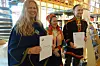 Sametinget og Norsk Fosterhjemsforening skal samarbeide for å sikre at samiske barn i fosterhjem får oppfylt rettighetene sine som urfolk. Fra venstre: Tone Granaas, Silje Karine Muotka og Runar Myrnes Balto.