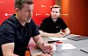 SAMARBEID: Aps Emil Raaen (t.v.) og Fagforbundets Mats Monsen (som også er Ap-mann) har nylig inngått en avtale om blant annet å bekjempe den privatiseringen Høyre legger opp til.