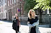 KLAR TIL VALG: Mona Berger er landsstyremedlem i FO og SVs andrekandidat i Sør-Trøndelag. Bak i bildet er SVs kandidater Nisrin El Morabit og Lars Haltbrekken. Foto: