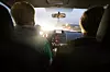 ROAD TRIP: Besa Emini og tre venninner samlet inn 1,2 tonn klær og 19 000 kroner til flyktninger i Dresden. Sarpsborg-Dresden tok 21 timer. Her fra Besa Eminis Renault med Linn Belsby bak rattet.