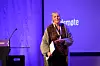 Trude Jonassen fra Møre og Romsdal holdt innlegg på FOs landsmøte.