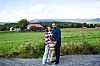 Natalia, Oleksandr og Artem bor rett ved et gårdsbruk i Øvre Eiker. Kommunen,som skal ta imot 200 flyktninger i år, har rundt 20.000 innbyggere.