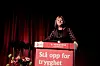 STÅ OPP FOR TRYGGHET: Det er det FO-ere gjør hver dag, som ansatte og som tillitsvalgte, sa forbundsleder Mimmi Kvisvik da hun åpnet FO-kongressen