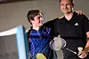 FAR OG SØNN: - Pappa er best av oss, sier Adrian (18). De tilhører samme klubb.