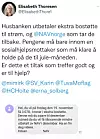 Elisabeth Thoresen, leder i AAP-aksjonen, sendte ut denne Twitter-meldinga.