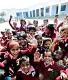 HELDIGE: Utdanning for alle er mål for begge nobelprisvinnerne. Her er skolebarn i India. Foto: Håvard Sæbø.