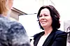 Statsråd Solveig Horne kommer.
