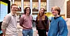 Håkon Daniel Hansen-Sumstad (t.v.), Daniel Jan Swiderski, Jenny Mårnes Sandven og Madelen Søderberg Knudsen er snart ferdig utdannet barnevernspedagoger. De har fordypet seg i sosialt arbeid i skolen.