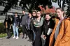 Studentene som bruker tegnspråk, har sine egne studiegrupper. Her er Anne Mette Haddeland, Christine Dahl, Lisa Marin Jónsdottir, Ellen Charlotte Ricci, Vivi Hurtley Thordarson, Tiril Carina Germundbo, Linn Marie Strømnæss og Hege Håheim EIde.