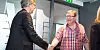 ENIGE: Forhandlingsleder Eivind Gran (t.h.) i  LO Stat ble enige med forandlingsdirektør Bjørn Skrattegård i Spekter om den sentrale delen av Spekter-avtalene.