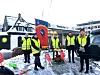Disse FO-medlemmene streiket for bedre lønn i 2021.