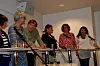 Et inkluderende arbeidsliv vil kreve mye av mange, mener FOs Marianne Solberg Johnsen (t.v), her i paneldebatt med Christl Kvam, Rigmor Aaserud, Jens Petter Gitlesen, Annette Drangsholt og Sigrun Vågeng.