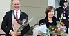 Kjersti Toppe er ny barne- og familieminister, her på slottsplassen sammen med fersk samferdselsminister Per-Ivar Nygård (Ap).