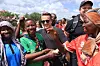 Ole Henrik Kråkenes i FO tas imot som en helt i Magu-landsbyen i Tanzania.