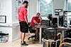 Sami El Shimy forbereder Moutasem Nahar før han drar ut med Københavnerteamet i hovedstadens gater.