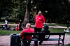 Abdelhamid Amrhar og resten av Københavnerteamet har gått flere runder i parken hvor det over flere uker har samlet seg en del ungdommer.