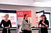 FO-leder Marianne Solberg etterlyser politiske ambisjoner for en mer tverrfaglig skole. Elise Waagen (t.v.) og Marit K. Strand har tro på en kommende stortingsmelding.