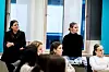 De to kontaktlærerne i 8A, Mona Gussiås Sæter og Hege Lauritzen er alltid med for å observere i MOT-øktene.