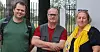 David Forsell, Halvor Holøyen og Lene Fjellsbø har vært i Tanzania for å lære om voldsprogrammet som FO støtter.