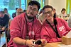 – Gøy og litt skummelt å være konferansierer, mener Camilla Melvoll Berntsen og Erik Johan Steenbuch.