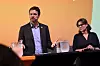Ivar Stokkereit fra Barneombudet er bekymret for at færre enn før får hjelpe fra barnevernet. Her i paneldebatt med FO-leder Marianne Solberg.