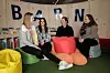 Benedikte Ljøen (f.v), Eileen Connor, Elsa Irene Kjærstad, og Anne Grethe Bakke er barnevernskonsulenter i Ålesund kommune. Hva som skjer med jobben deres dersom Haram går ut av Ålesund kommune, vet de lite om.
