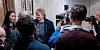 Ine Haver, initiativtaker til #heierna, tok imot Erna Solberg på jobben tirsdag ettermiddag.