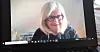 Jorunn Vindegg leder en seminargruppe som diskuterer barnets beste på zoom.