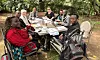 TASWO-styret er samlet i Tanzania med Grethe Kvist, Mohamad Mehdi og Lene Fjellsbø fra FO Vestland øverst ved bordet.
