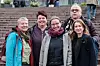Internasjonale sosialarbeidere på utveksling i Norge. Fra venstre: Gerti Kiermeier, Linda Pettersen, Carina Dannowski, Dimitrios Vantsis og Anita Schindlegger.